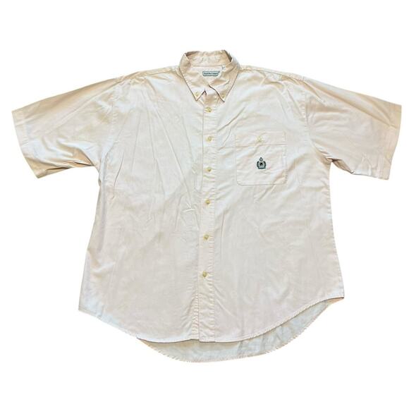 Bugle Boy Y2K Classic Button Down Shirt Short Sleeve Oxford Vintage Men's XL - Picture 1 of 5